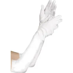 Adult Long White Gloves Deluxe