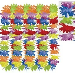 Rainbow Floral Leis 25ct