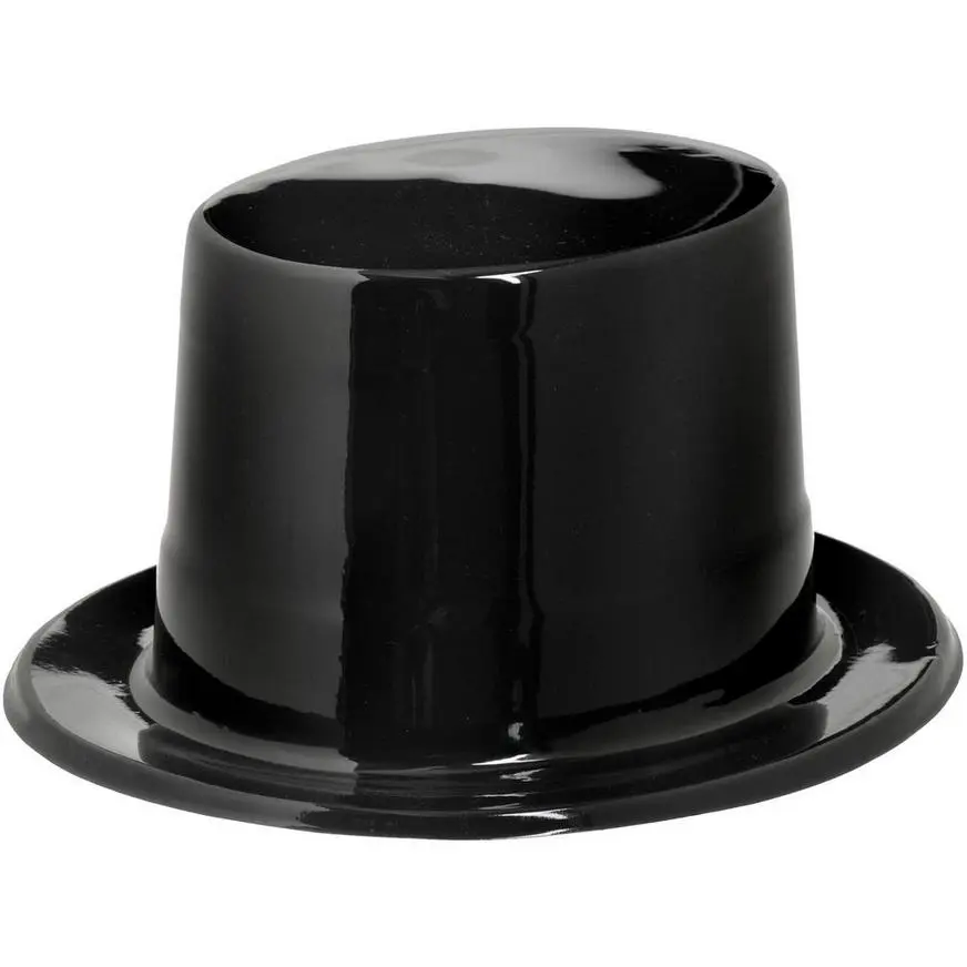 Shiny Black Top Hat 3 Shiny Black Top Hat