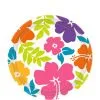 Hibiscus White Dessert Plates 50ct -Party Themes Sales 165734