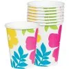 Hibiscus White Cups 25ct -Party Themes Sales 165738