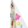 Hibiscus White Plastic Table Cover Roll -Party Themes Sales 165740