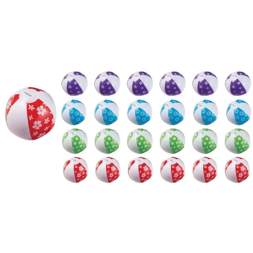 Mini Inflatable Beach Balls 24ct 3 Mini Inflatable Beach Balls 24ct