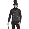 Black Vampire Vest 1 Black Vampire Vest -Party Themes Sales 393787