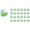 Multi Color Mini Beach Balls 24ct 1 Multi Color Mini Beach Balls 24ct -Party Themes Sales 424341