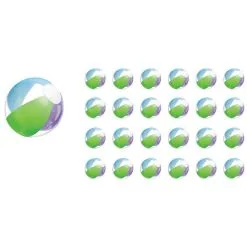 Multi Color Mini Beach Balls 24ct