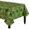 Island Palm Flannel-Backed Vinyl Table Cover -Party Themes Sales 429918