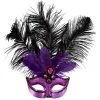 AMSCAN Purple Temptation Feather Masquerade Mask