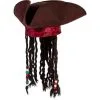 Pirates Of The Caribbean Hat With Braids