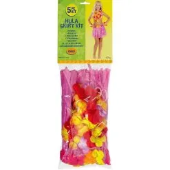 Child Pink Faux Grass Skirt Kit, 5pc 5 Child Pink Faux Grass Skirt Kit, 5pc -Party Themes Sales 522794 01