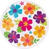 White Hibiscus Round Platter -Party Themes Sales 583696