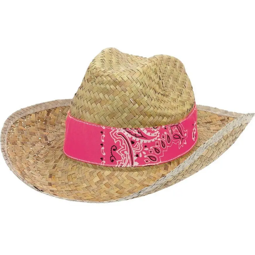 Paisley Straw Cowboy Hat 3 Paisley Straw Cowboy Hat