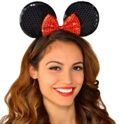 Minnie Mouse Sequin Bow Headband -Party Themes Sales 591808 01