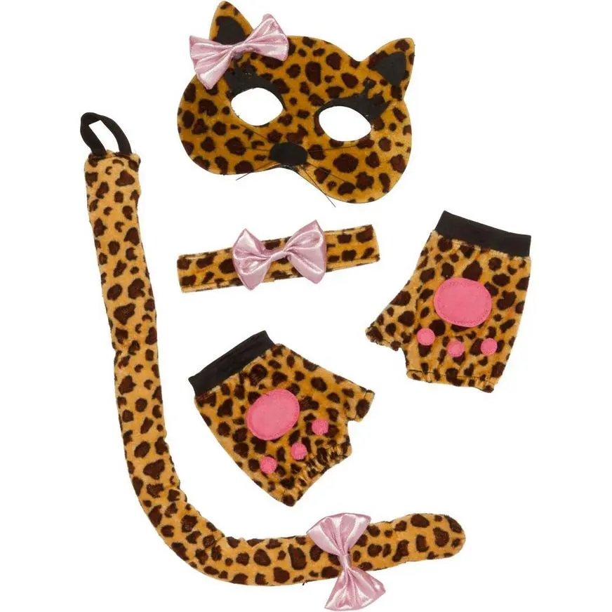 Child Leopard Accessory Kit 4pc 4 Child Leopard Accessory Kit 4pc - Image 2