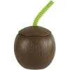 Coconut Cup With Straw 1 Coconut Cup With Straw -Party Themes Sales 61163