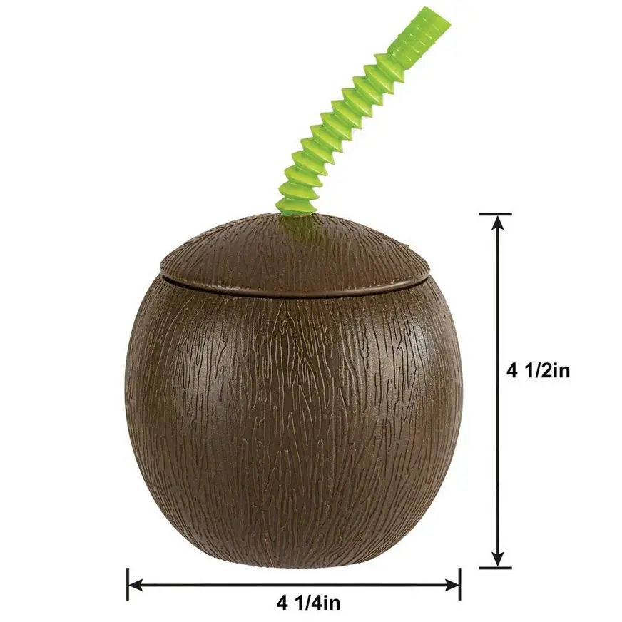 Coconut Cup With Straw 4 Coconut Cup With Straw - Image 2