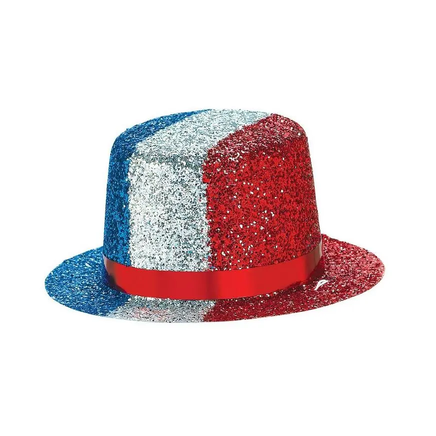Glitter Patriotic Mini Top Hat 4 Glitter Patriotic Mini Top Hat - Image 2