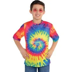 Child 60s Hippie Tie-Dye T-Shirt