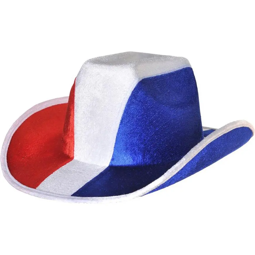 Red, White & Blue Cowboy Hat 3 Red, White & Blue Cowboy Hat