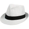 White Straw Fedora