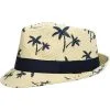 Palm Tree Straw Fedora 2 Palm Tree Straw Fedora -Party Themes Sales 667291