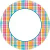 Sunny Plaid Dinner Plates 40ct
