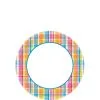 Sunny Plaid Dessert Plates 40ct -Party Themes Sales 667373