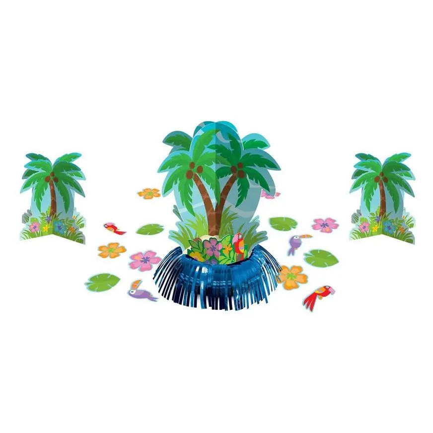 Palm Tree Table Decorating Kit 23pc 3 Palm Tree Table Decorating Kit 23pc