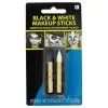 Black & White Makeup Sticks 2ct 1 Black & White Makeup Sticks 2ct -Party Themes Sales 686558