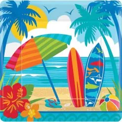 Sun & Surf Beach Dinner Plates 18ct