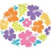 Hibiscus White Oval Plates 18ct 2 Hibiscus White Oval Plates 18ct -Party Themes Sales 741162