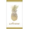AMSCAN Gold Pineapple Premium Guest Towels 16ct -Party Themes Sales 747007