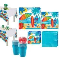 Sun & Surf Beach Basic Party Kit For 18 Guests