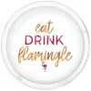 AMSCAN Eat Drink Flamingle Round Platter