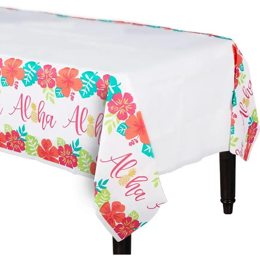 AMSCAN You Had Me At Aloha Paper Table Cover 3 AMSCAN You Had Me At Aloha Paper Table Cover