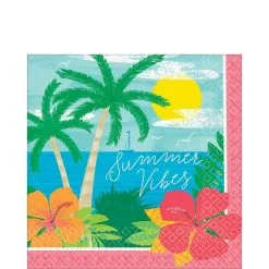 AMSCAN Summer Vibes Lunch Napkins 125ct
