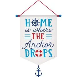 AMSCAN Nautical Canvas Sign