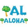 ANAGRAM INTERNATIONAL Air-Filled Blue Aloha Letter Balloons With Pennant Banner, 13in -Party Themes Sales 780866