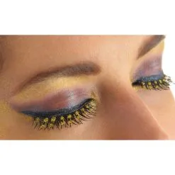 AMSCAN Glitter Gold Eyelashes