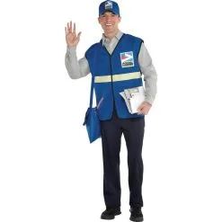 California Costume US Mail Carrier Dog Costume