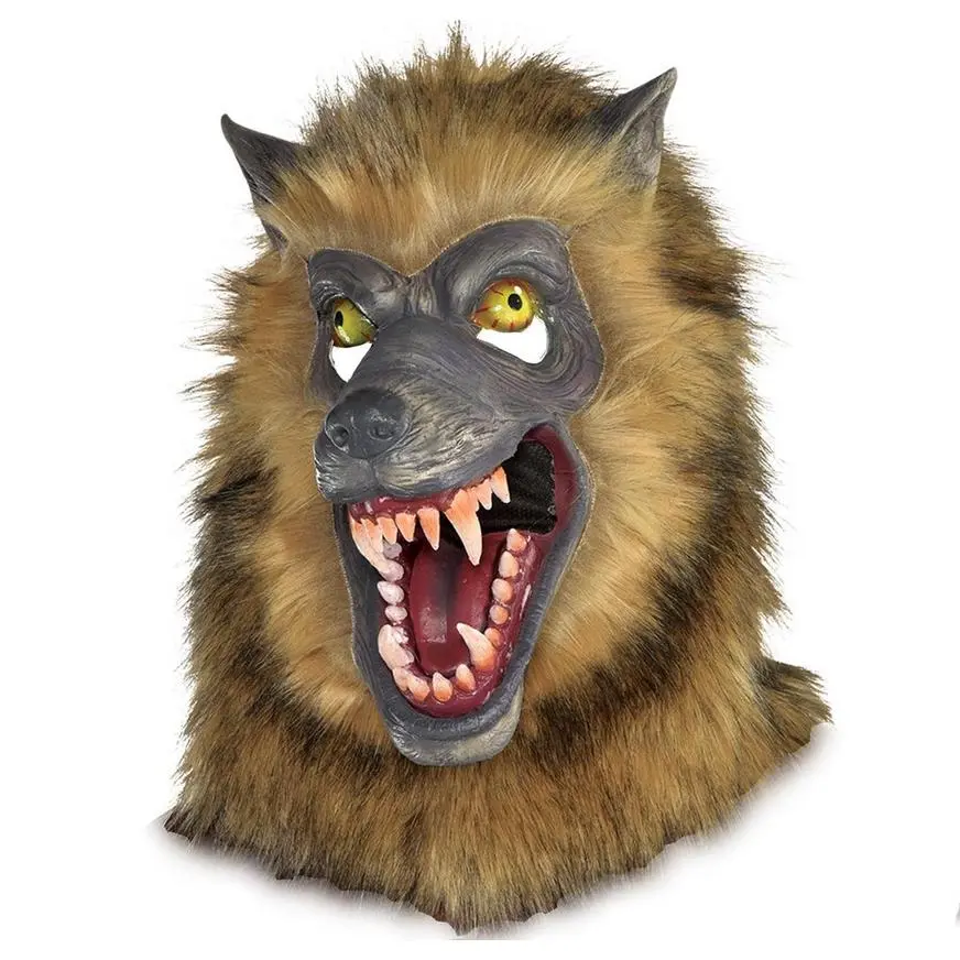 AMSCAN Brown Werewolf Mask 3 AMSCAN Brown Werewolf Mask
