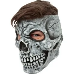 CARETAS REV S.A. DE C.V Gray Skull Mask -Party Themes Sales 793499 02