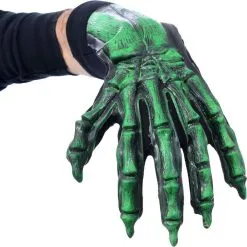 UV Black Light Reactive Green Glow Skeleton Bone Hand Gloves -Party Themes Sales 794573 02