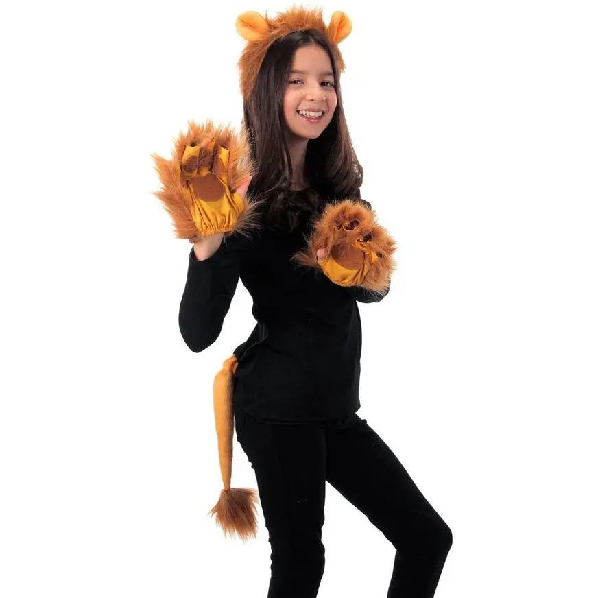 ELOPE INC Girls Lion Costume Accessory Kit 3 ELOPE INC Girls Lion Costume Accessory Kit