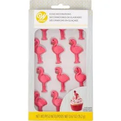 Wilton Flamingo Icing Decorations 12ct 6 Wilton Flamingo Icing Decorations 12ct -Party Themes Sales 795993 01
