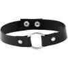 M&J TRIMMMINGS / PAPILLION ACCESSORIES Adult Black Choker With O-Ring -Party Themes Sales 796081