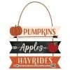 Pumpkins, Apples & Hayrides Stacked Sign -Party Themes Sales 796844