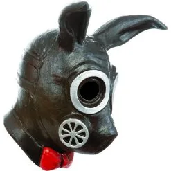 CARETAS REV S.A. DE C.V Black Bunny Rabbit Gas Mask 7 CARETAS REV S.A. DE C.V Black Bunny Rabbit Gas Mask -Party Themes Sales 800370 02