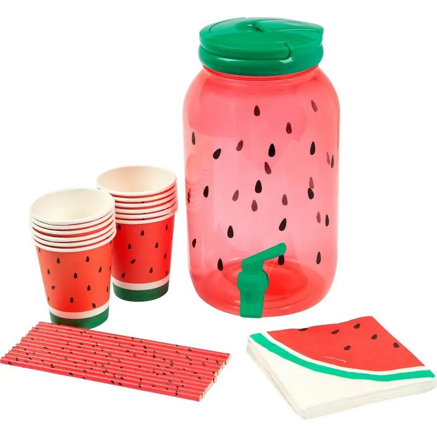 SUNNYLIFE LLC Watermelon Drink Dispenser Kit 3 SUNNYLIFE LLC Watermelon Drink Dispenser Kit