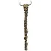 Skull Totem Crosier Staff, 47in